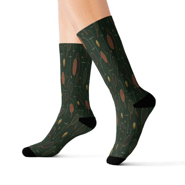 Pickleball Racket Ball Court Socks | Sublimation Socks