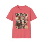 Book Lover T-Shirt — "I Check Out Books & Cold Cases" Graphic Tee