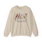 Birds of Winter "Wings Along the Wildflowers" Crewneck Sweatshirt