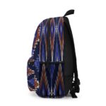 Backpack - Metro Blue Burgundy White Aztec Southwestern Pattern Print
