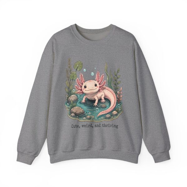 Axolotl Crewneck Sweatshirt — Cute, Weird & Thriving Graphic