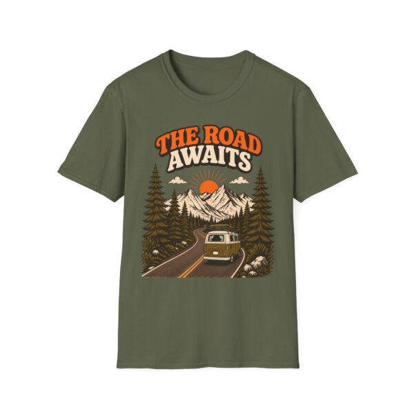 The Road Awaits Vintage Mountain Road T-Shirt