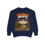 The Road Awaits Vintage Camper Sweatshirt — Adventure Crewneck