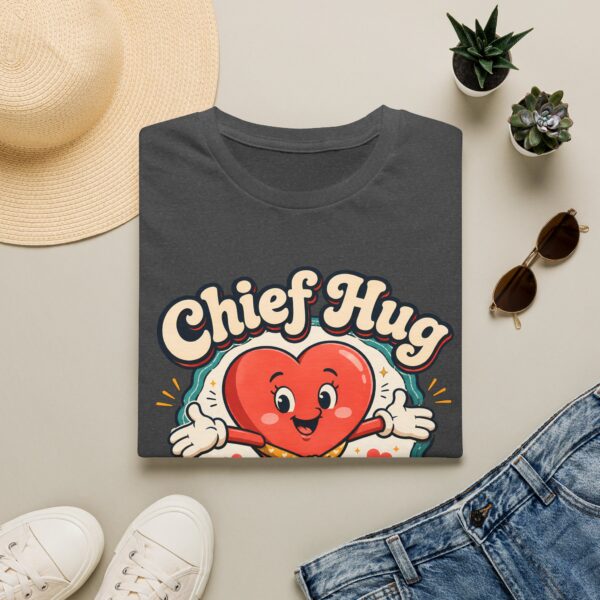 Chief Hug Officer T-Shirt — Cute Retro Heart Cartoon Gift
