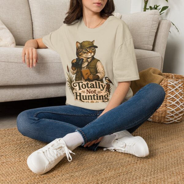 Cat Hunting Tee — "Totally Not Hunting" Funny Outdoor T-Shirt