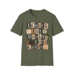 Book Lover T-Shirt — "I Check Out Books & Cold Cases" Graphic Tee