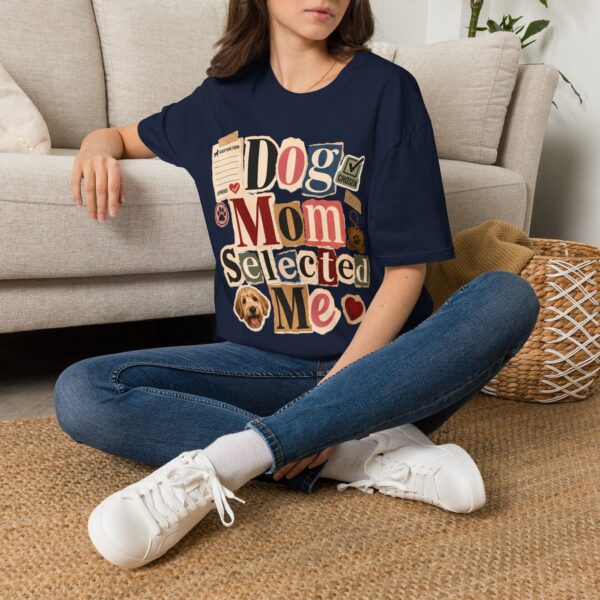 Dog Mom "Selected Me" T-Shirt — Cute Rescue Dog Lover Tee