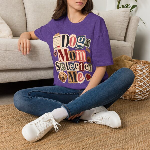Dog Mom "Selected Me" T-Shirt — Cute Rescue Dog Lover Tee