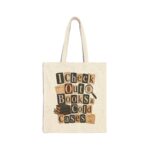 I Check Out Books & Cold Cases Vintage True-Crime Booklover Canvas Tote