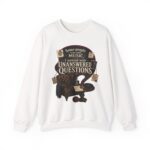 True Crime Sweatshirt — "I Unwind with Unanswered Questions" Crewneck