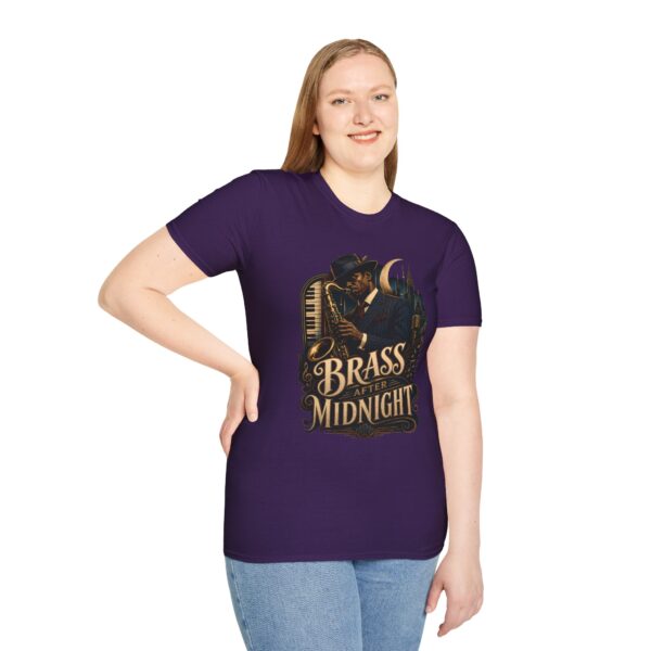 Brass After Midnight Vintage Jazz Saxophonist T-Shirt
