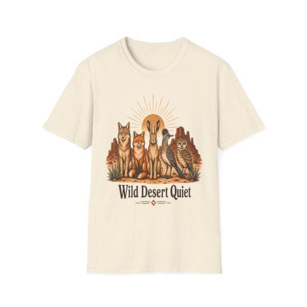 Southwestern Desert Animals T-Shirt — Fox, Rabbit & Owl Row Design