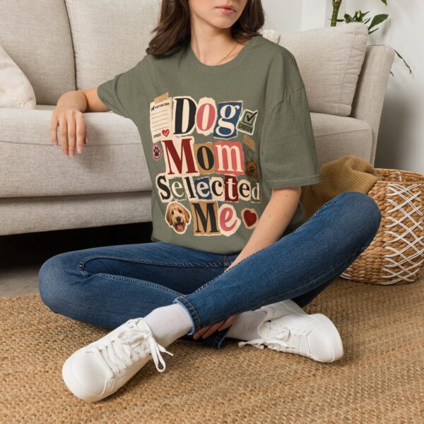 Dog Mom "Selected Me" T-Shirt — Cute Rescue Dog Lover Tee
