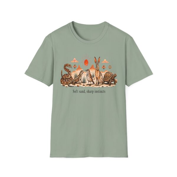 Wildlife Harmony Desert Tee — "Soft Sand, Sharp Instincts"