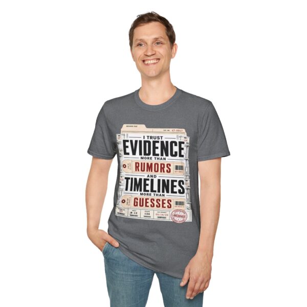 True Crime T-Shirt — "I Trust Evidence More Than Rumors"