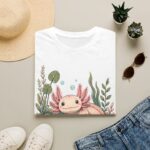 Cute Pink Axolotl T-Shirt — "Cute, Weird, and Thriving"