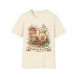 Tea Time Floral T-Shirt — "Sip Slowly, Stay Cozy" Vintage Teapot Tee