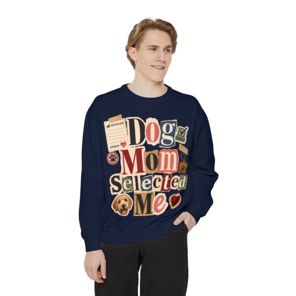 Dog Mom "Selected Me" Sweatshirt — Cute Pet Lover Crewneck