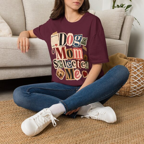 Dog Mom "Selected Me" T-Shirt — Cute Rescue Dog Lover Tee