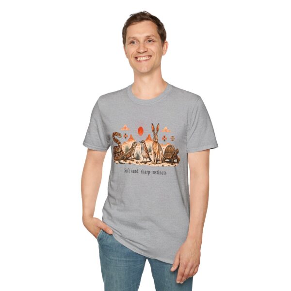 Wildlife Harmony Desert Tee — "Soft Sand, Sharp Instincts"