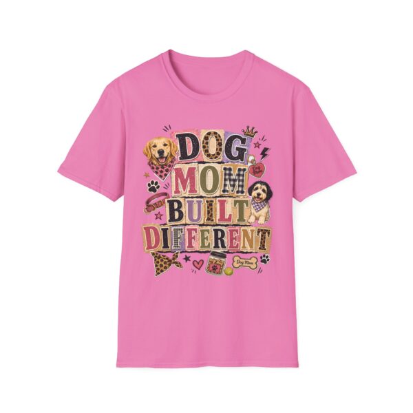 Dog Mom, Built Different T-Shirt — Cute Graphic Tee for Dog Lovers