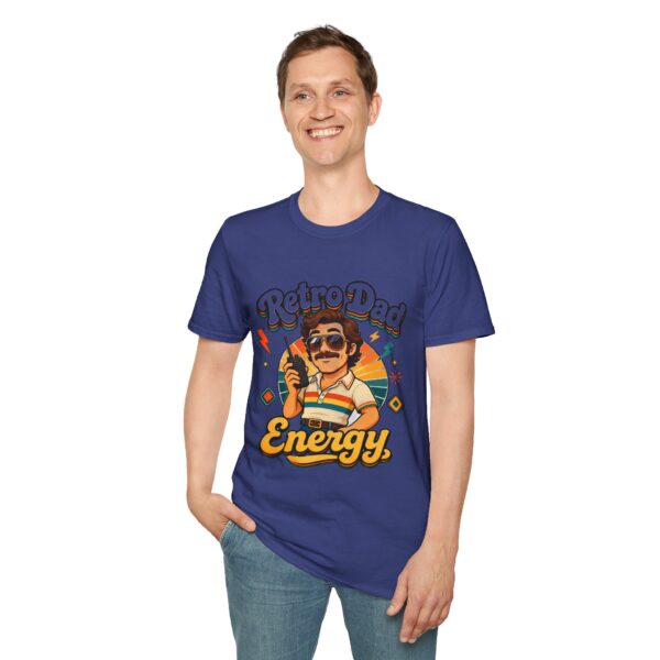 Retro Dad Energy T-Shirt — Vintage 70s Dad Vibes Graphic Tee