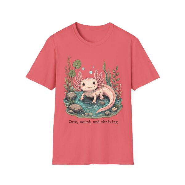 Cute Pink Axolotl T-Shirt — "Cute, Weird, and Thriving"