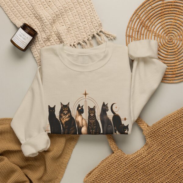 Moonlit Cat Society Crewneck Sweatshirt