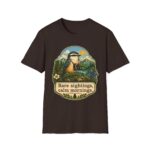 Rare Sightings Calm Mornings bird illustration T-Shirt | nature hiking outdoors