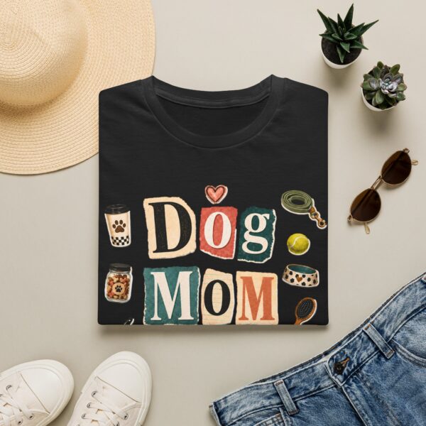 Dog Mom T-Shirt — "Dog Mom Does It All" Playful Collage Tee for Pet Lovers