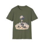 Goat Disco T-Shirt — Retro Monochrome 'Unfazed Goat' Graphic