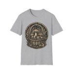 Vintage Mushroom Basket T-Shirt — Botanical Fungi Illustration Tee