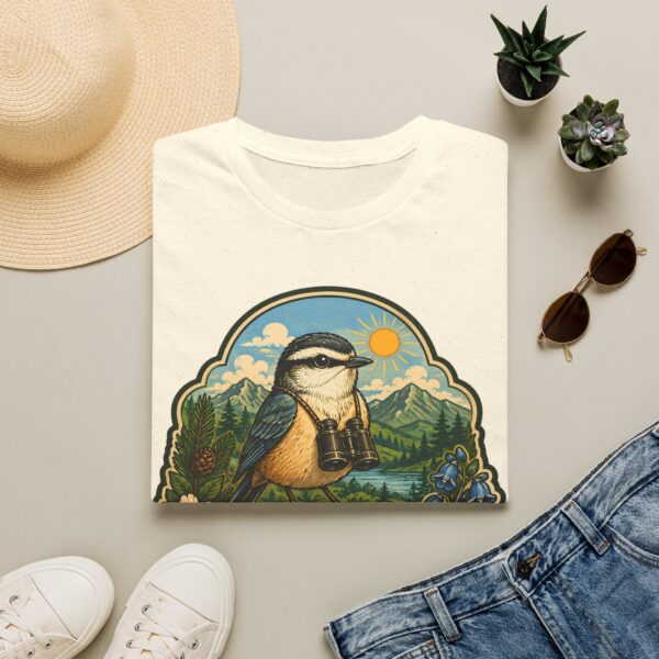 Rare Sightings Calm Mornings bird illustration T-Shirt | nature hiking outdoors