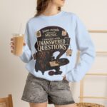 True Crime Sweatshirt — "I Unwind with Unanswered Questions" Crewneck