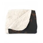 Moonlit Stallion Sherpa Blanket — Cozy Horse Fleece Throw