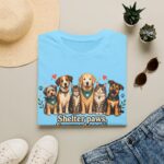 Shelter Paws Forever Hearts Rescue Dogs & Cats Adoption T-Shirt