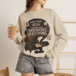 True Crime Sweatshirt — "I Unwind with Unanswered Questions" Crewneck