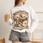 National Park Lover Vintage Hiking Crewneck Sweatshirt