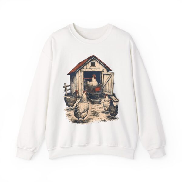 Chicken Keepers Crewneck Sweatshirt — Vintage Backyard Hen Humor