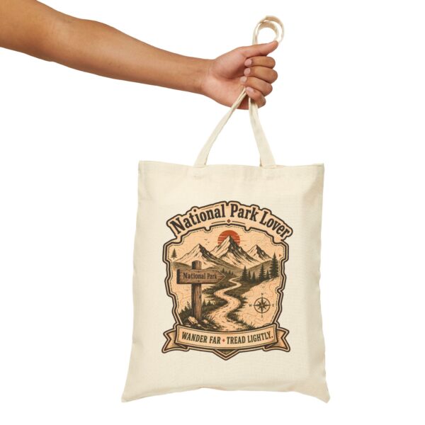 Tote — "National Park Lover" Canvas Tote Bag | Wander Far, Tread Lightly