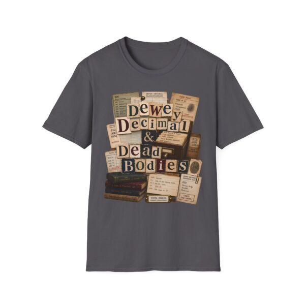 Dewey Decimal & Dead Bodies Vintage Library Horror T-Shirt