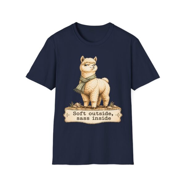 Alpaca T-Shirt — "Soft Outside, Sass Inside" Graphic Tee