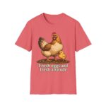 Chicken Farm T-Shirt — "Fresh Eggs and Fresh Attitude" Hen & Chick Tee