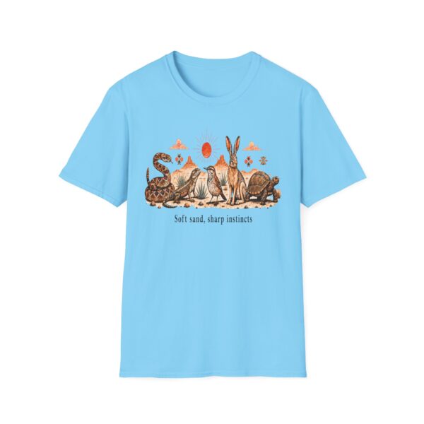 Wildlife Harmony Desert Tee — "Soft Sand, Sharp Instincts"