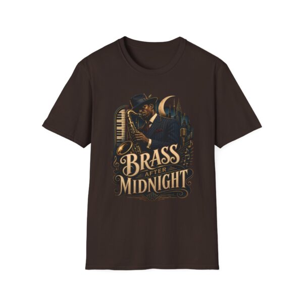Brass After Midnight Vintage Jazz Saxophonist T-Shirt