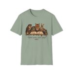 Reading Forest Animals T-Shirt — "Quiet Paws, Open Pages" Book Lover Tee
