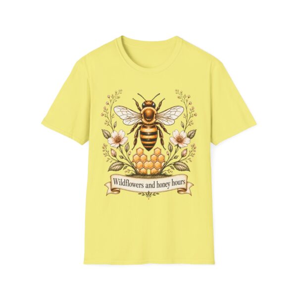 Bee Floral T-Shirt — "Wildflowers and Honey Hours" Graphic Tee
