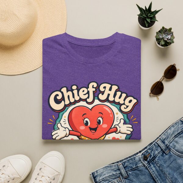 Chief Hug Officer T-Shirt — Cute Retro Heart Cartoon Gift