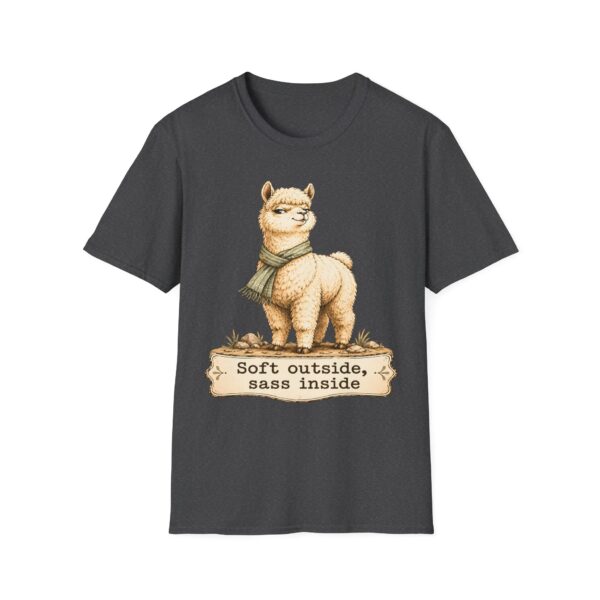 Alpaca T-Shirt — "Soft Outside, Sass Inside" Graphic Tee