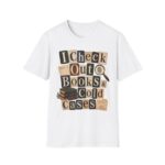 Book Lover T-Shirt — "I Check Out Books & Cold Cases" Graphic Tee